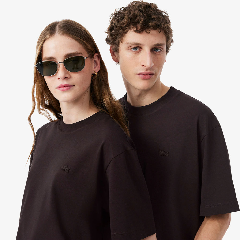 LACOST T-shirt loose fit em jersey grosso