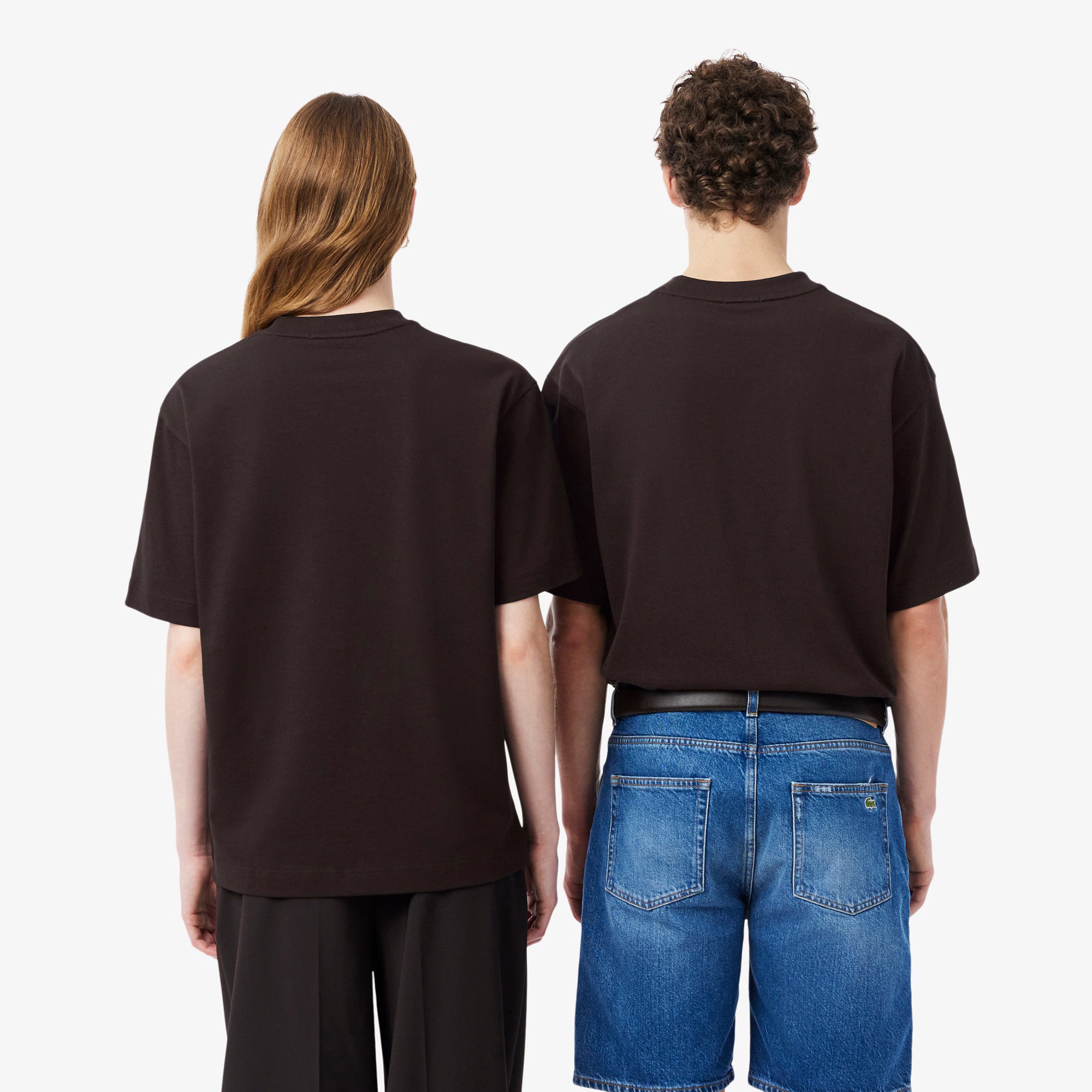 LACOST T-shirt loose fit em jersey grosso