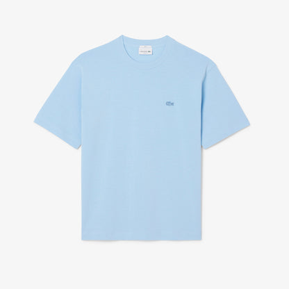 LACOSTE T-shirt loose fit em jersey grosso - CARISMAstore