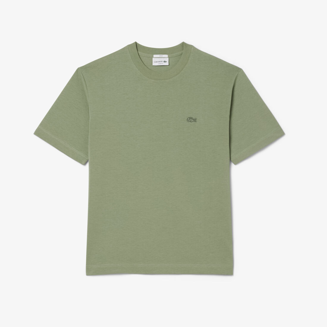 LACOSTE T-shirt loose fit em jersey grosso - CARISMAstore