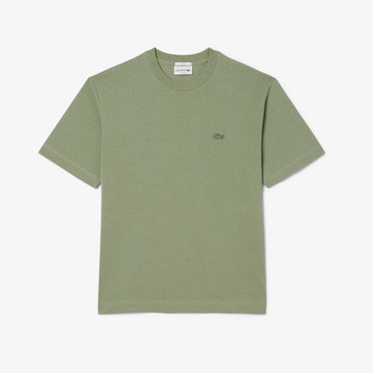 LACOSTE T-shirt loose fit em jersey grosso - CARISMAstore