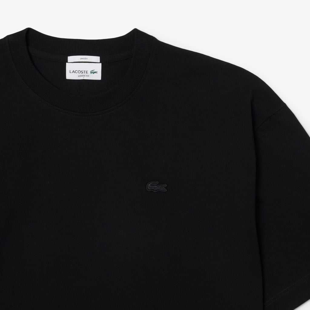 LACOSTE T-shirt loose fit em jersey de algodão grosso