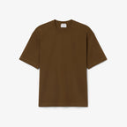 LAOCSTE T-shirt loose fit em jersey de algodão grosso