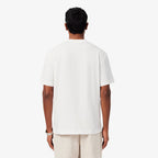 LACOSTE T-shirt em jersey de algodão com bordado