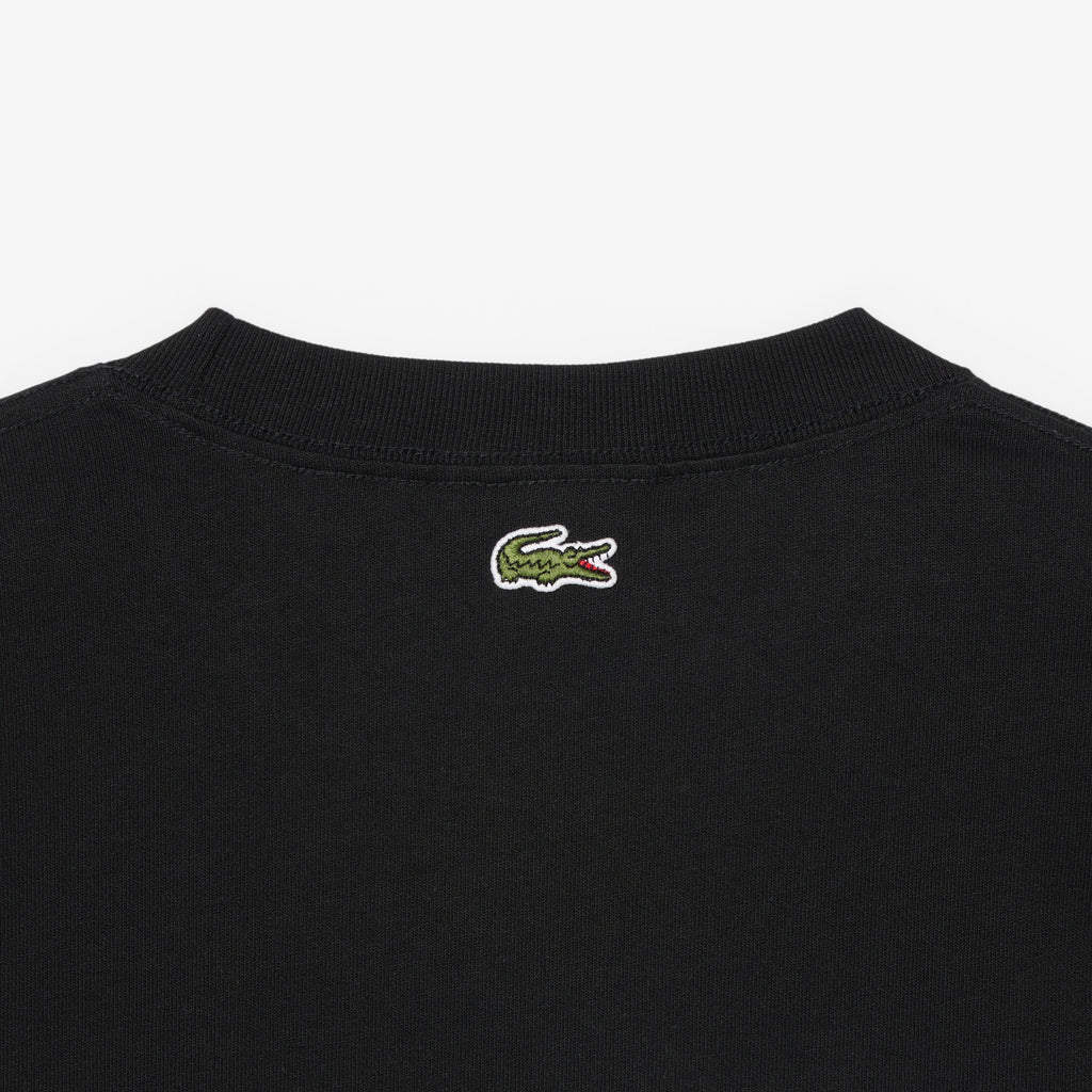 LACOSTE T-shirt de jersey de algodão grosso com bordado