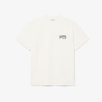 LACOSTE T-shirt de jersey de algodão grosso com bordado