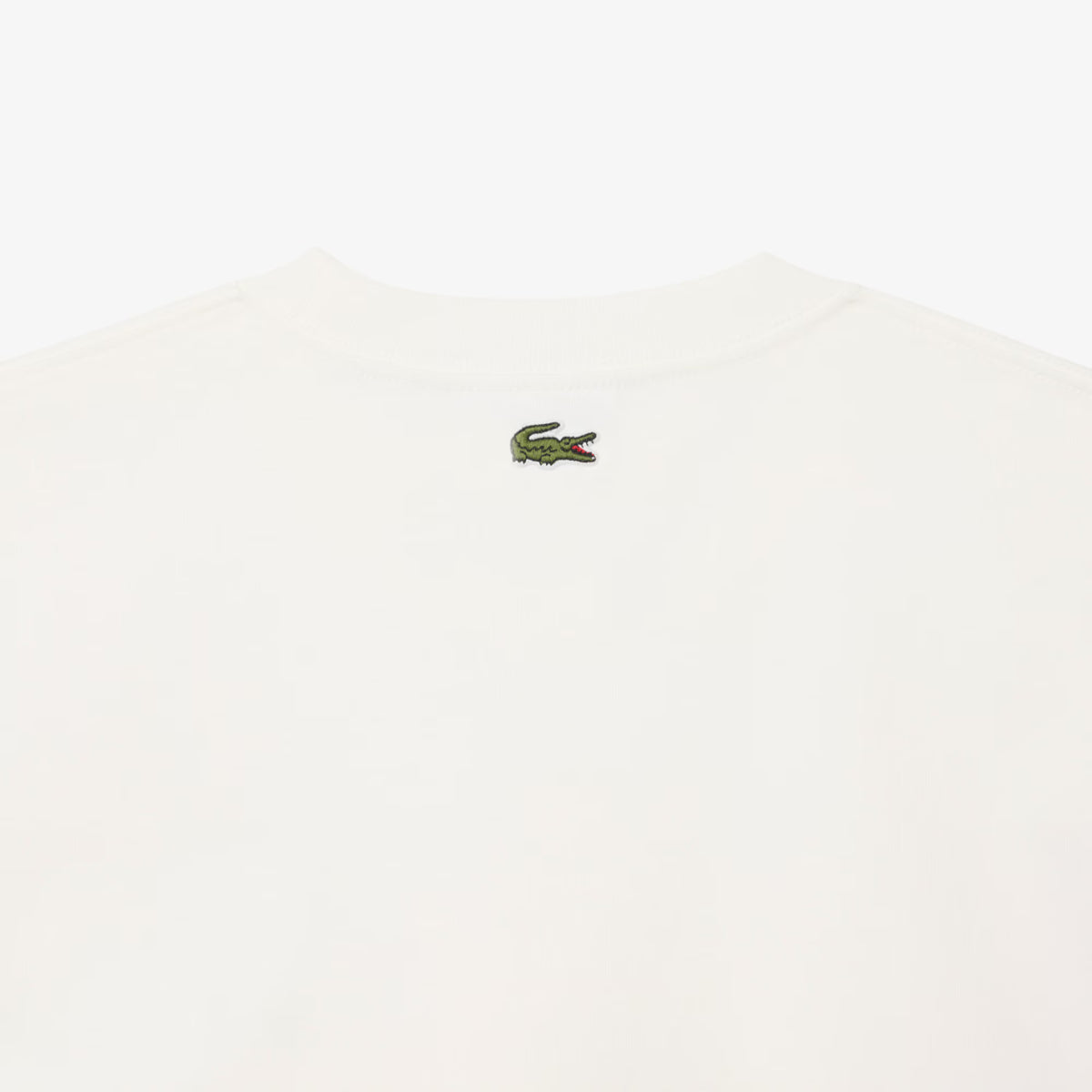 LACOSTE T-shirt de jersey de algodão grosso com bordado