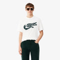 LACOSTE T-shirt classic fit de algodão com estampado