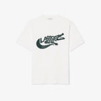 LACOSTE T-shirt classic fit de algodão com estampado