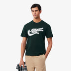 LACOSTE T-shirt classic fit de algodão com estampado