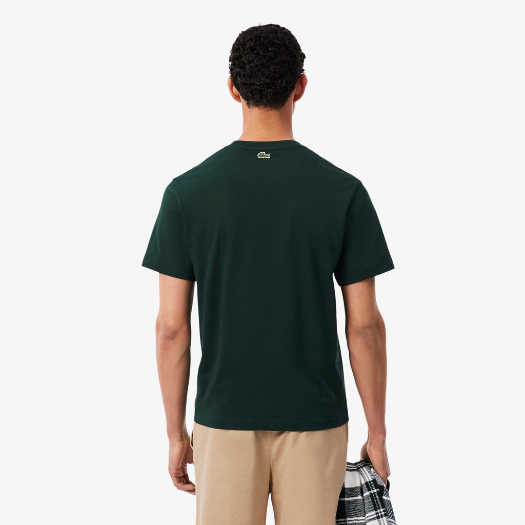 LACOSTE T-shirt classic fit de algodão com estampado