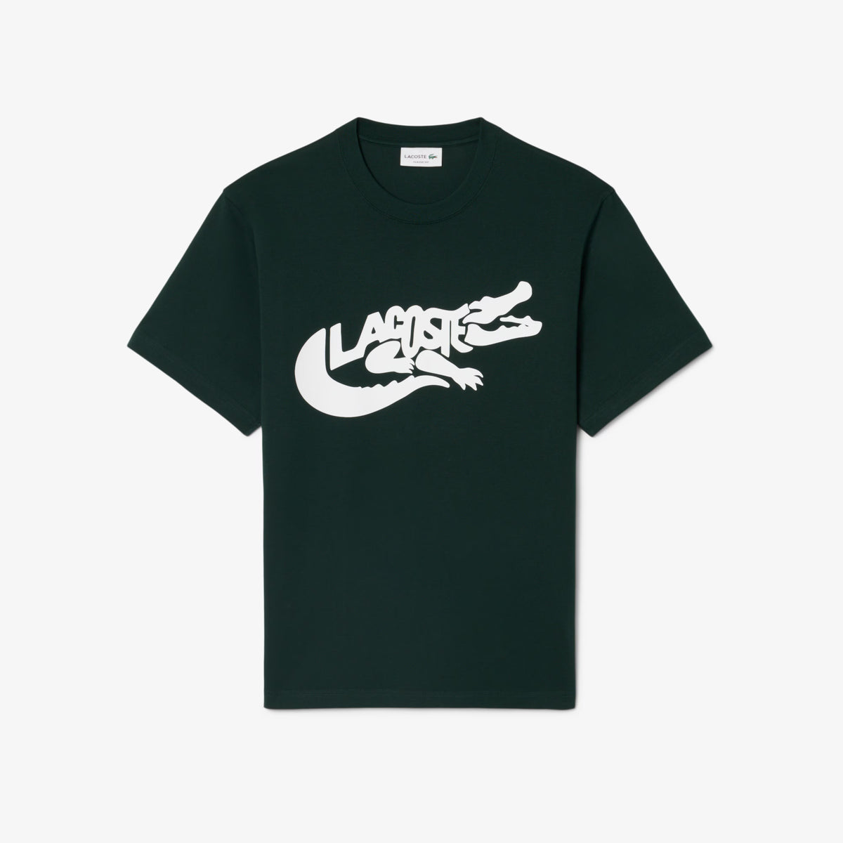 LACOSTE T-shirt classic fit de algodão com estampado