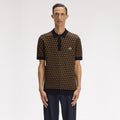 FRED PERRY Polo em malha geométrica