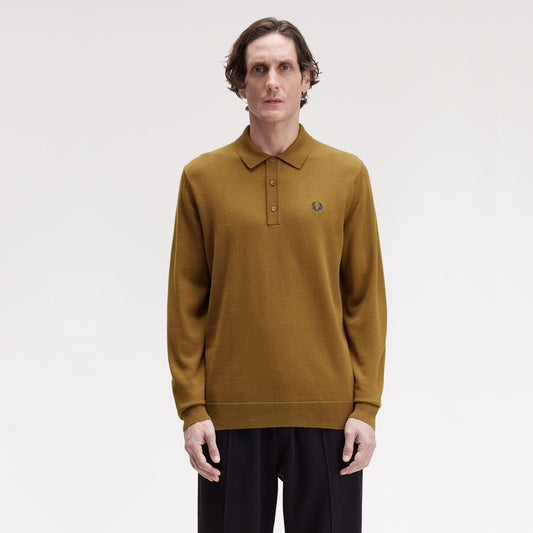 FRED PERRY Polo em malha de manga comprida