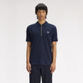 FRED PERRY Polo com fita em malha entrançada