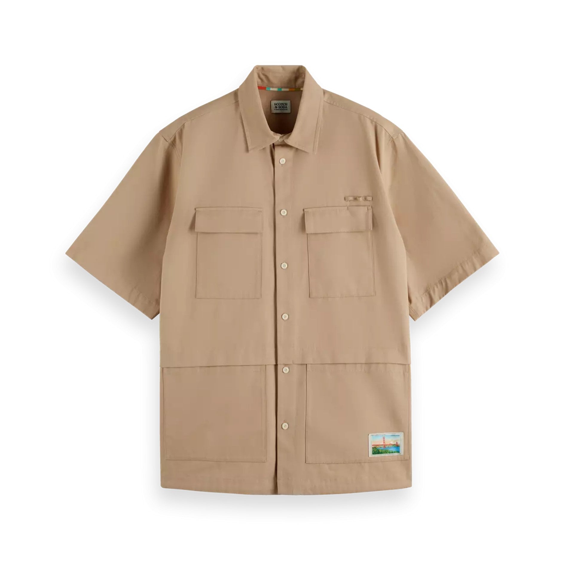 SCOTCH&SODA Camisa sólida com ajuste relaxado - CARISMAstore