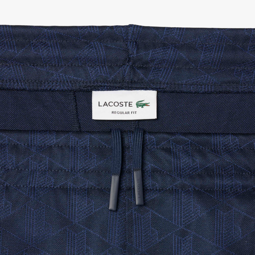 LACOSTE Calças de fato de treino em jacquard com monograma