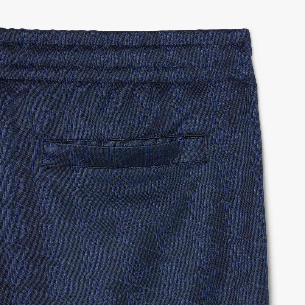 LACOSTE Calças de fato de treino em jacquard com monograma