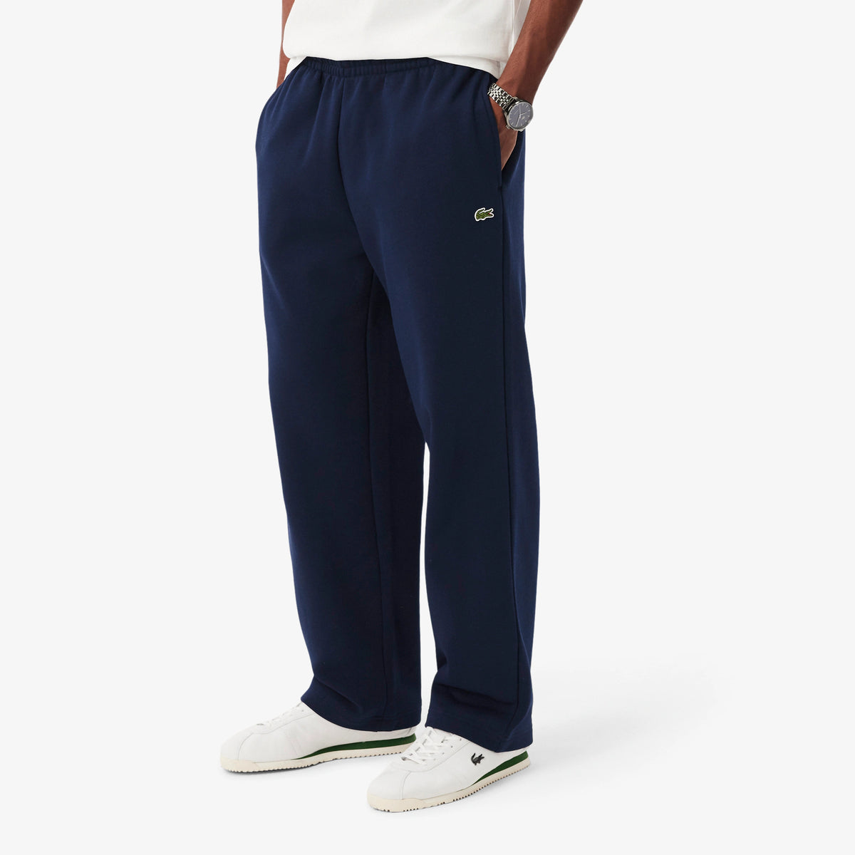 LACOSTE Calças de fato de treino relaxed fit
