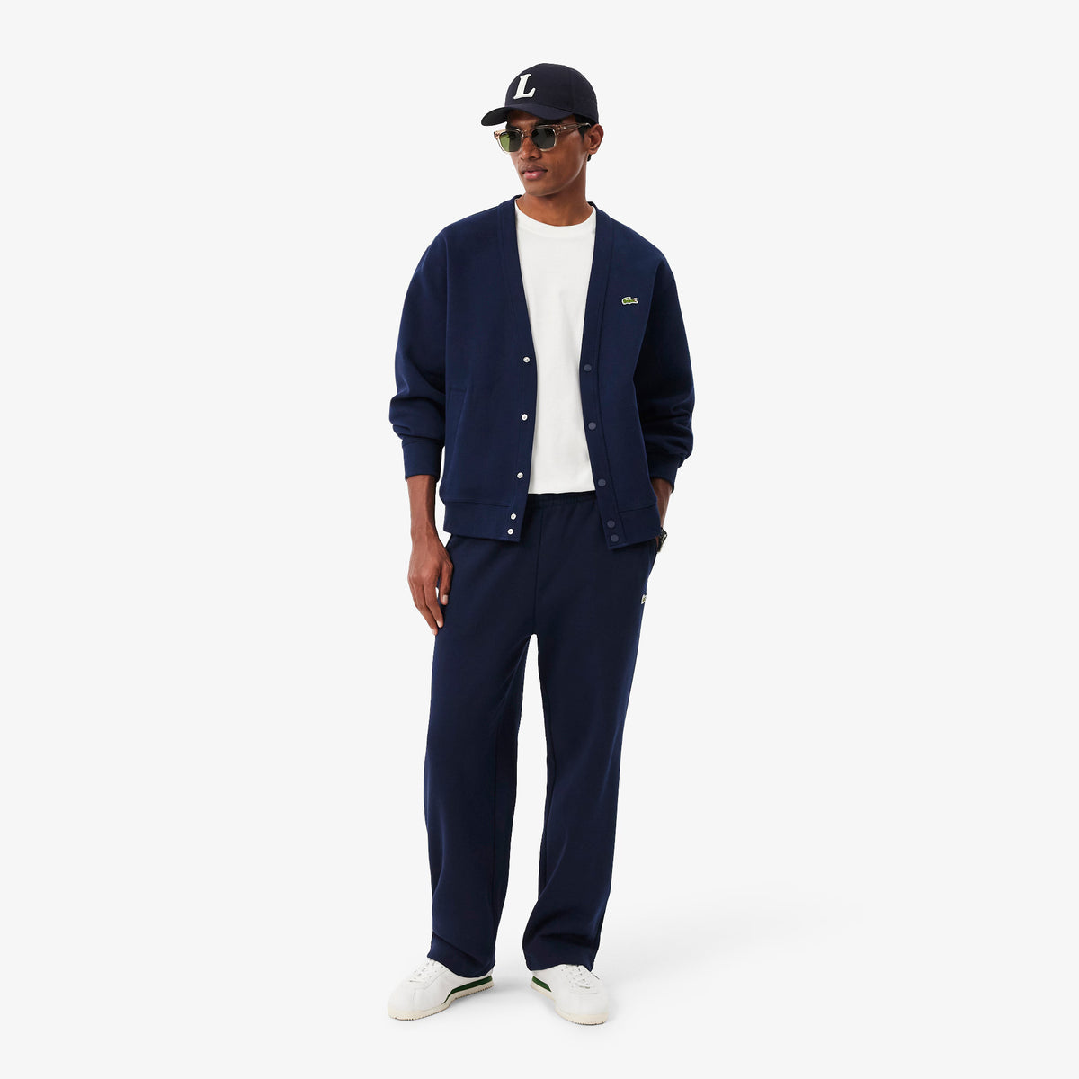 LACOSTE Calças de fato de treino relaxed fit