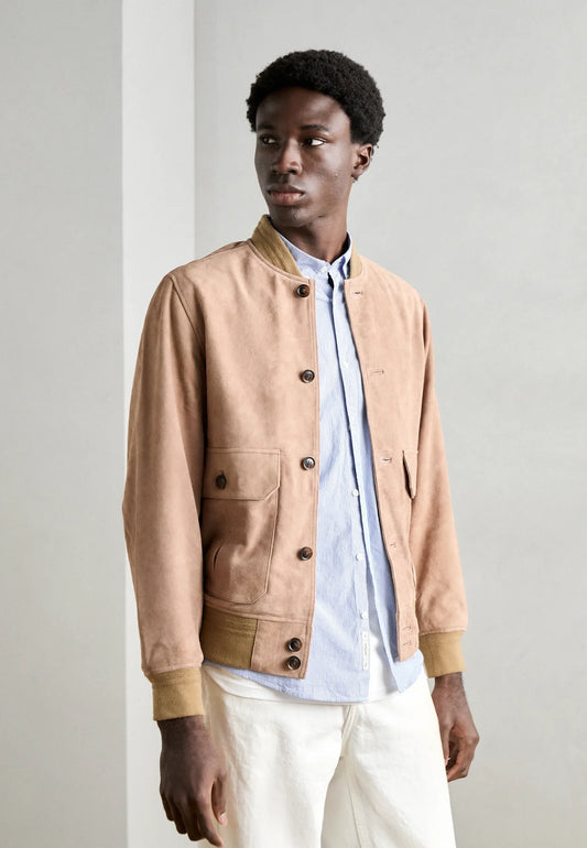 SCOTCH&SODA Bomber de couro