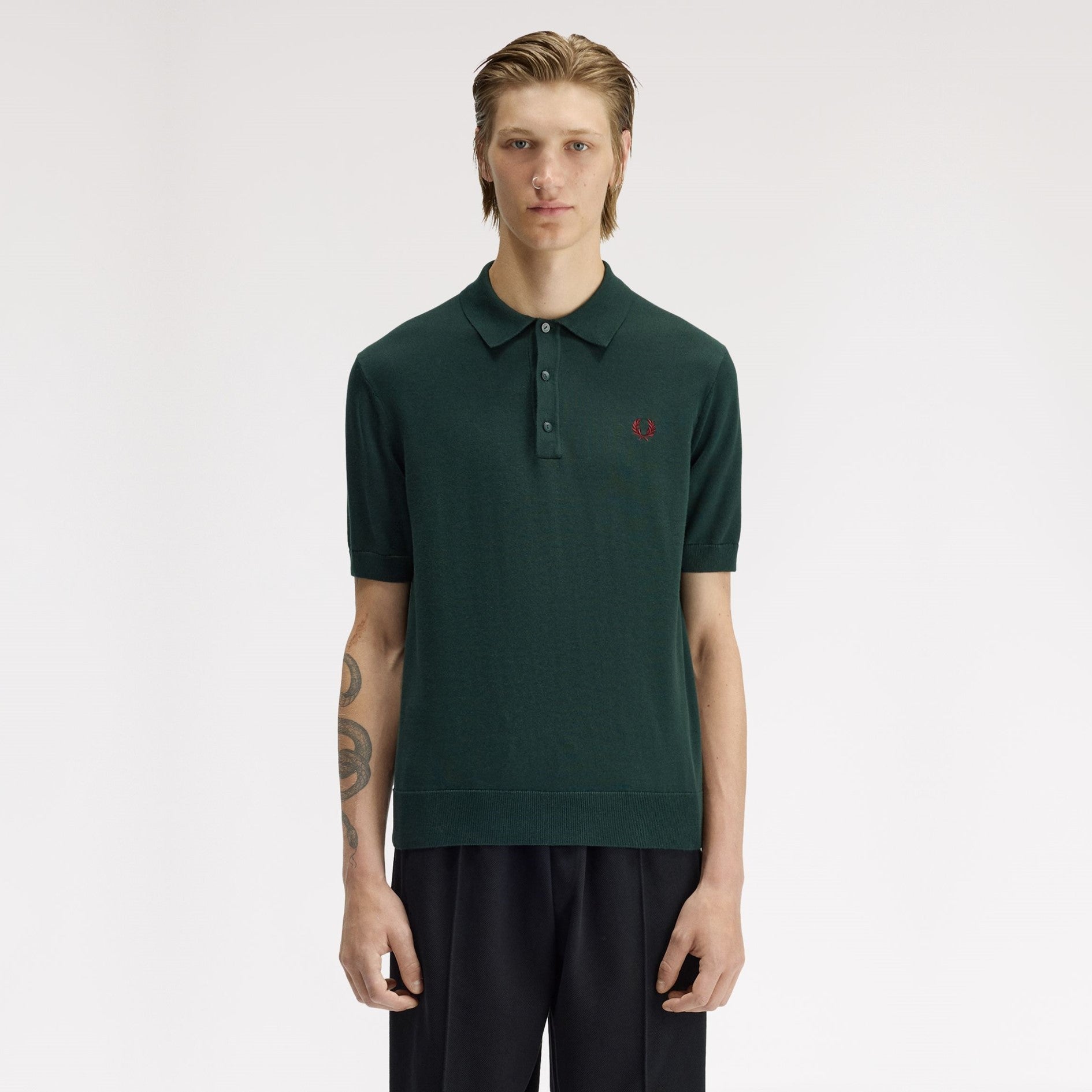FRED PERRY Polo em malha de algodão