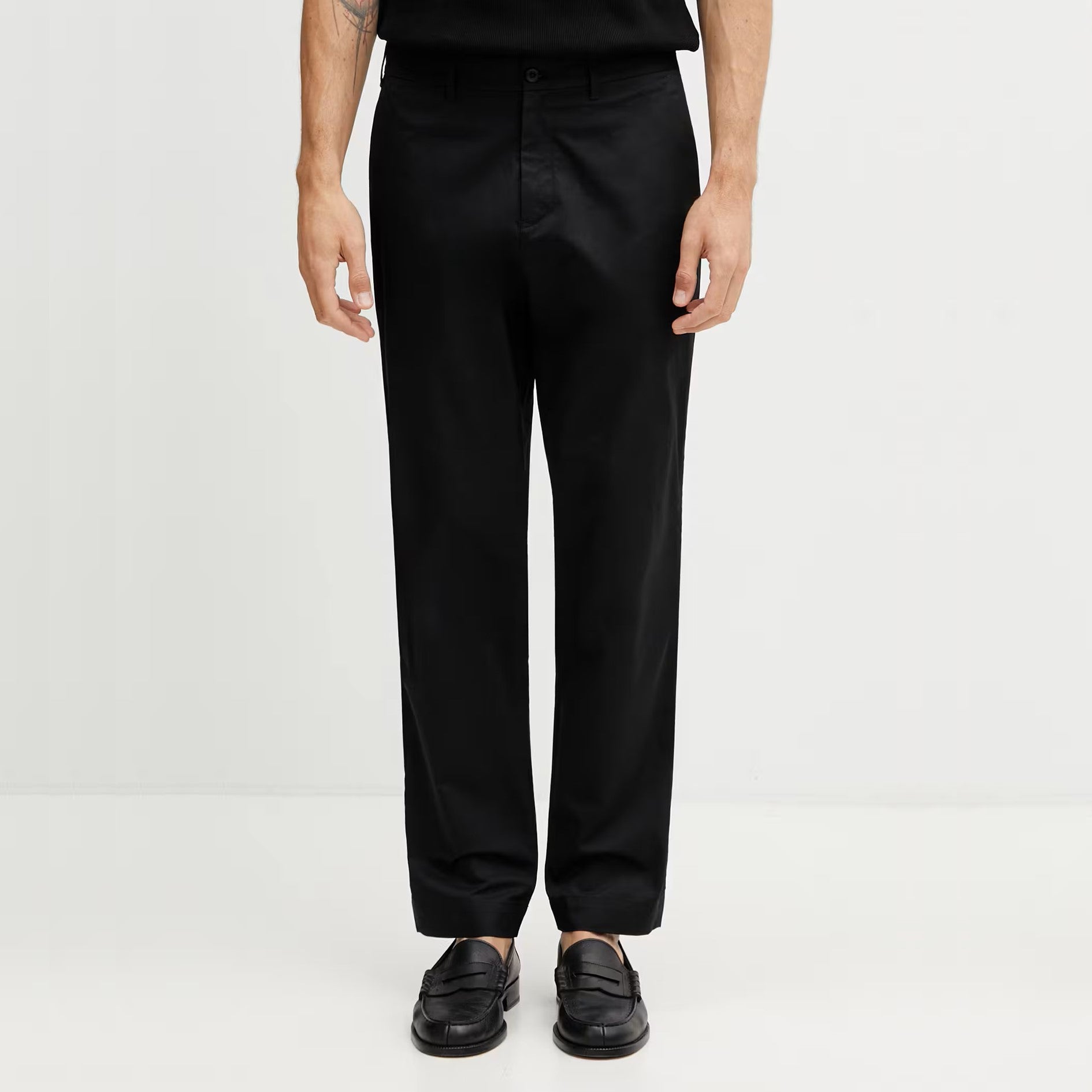 FRED PERRY Calças de sarja de corte justo