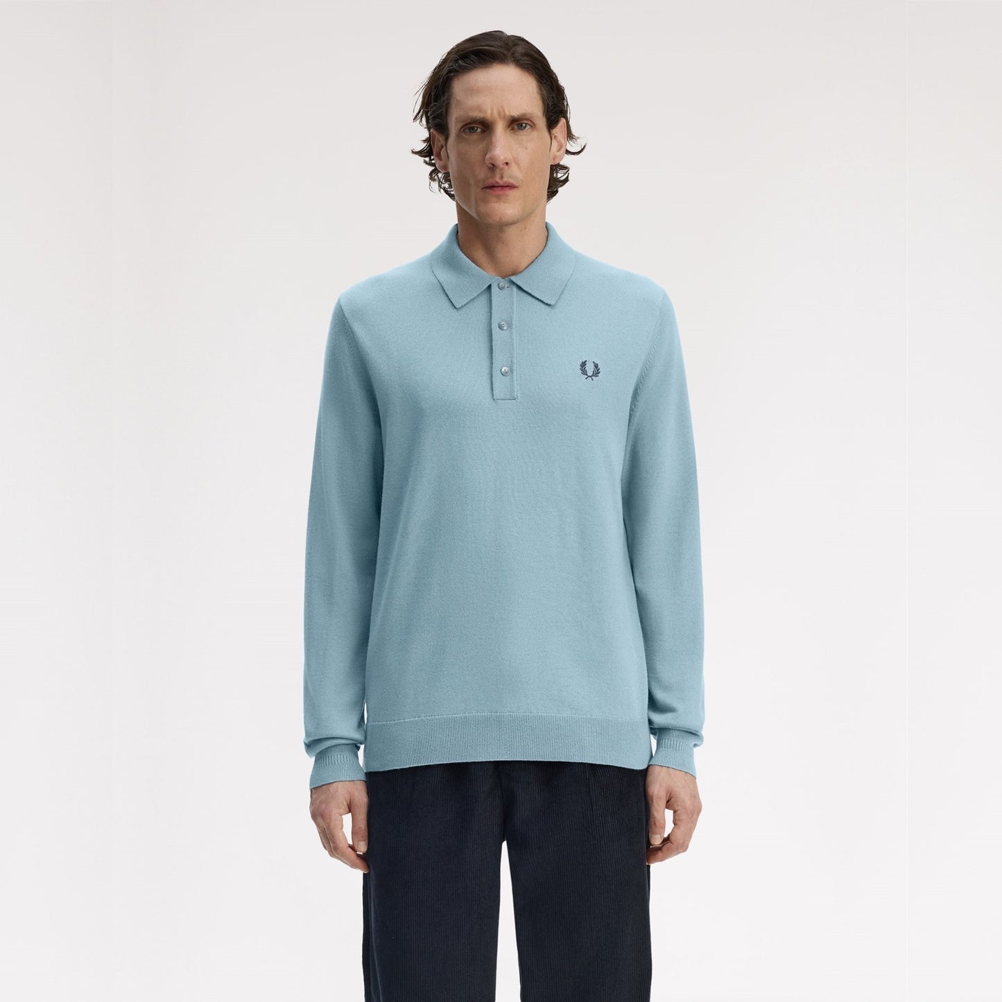 FRED PERRY Polo de manga comprida em malha clássica - CARISMAstore