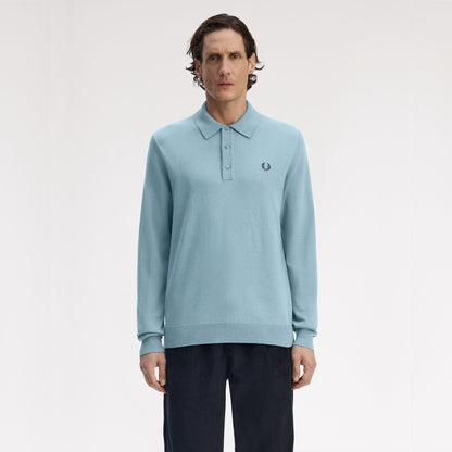 FRED PERRY Polo de manga comprida em malha clássica - CARISMAstore