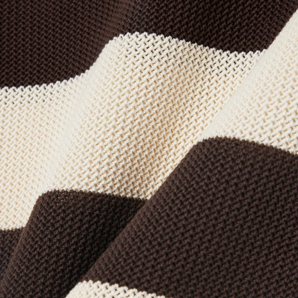 LACOSTE Polo listrado de manga curta e gola