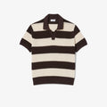 LACOSTE Polo listrado de manga curta e gola