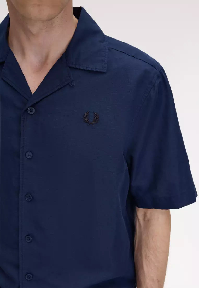 FRED PERRY Camisa de linho com gola