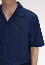FRED PERRY Camisa de linho com gola