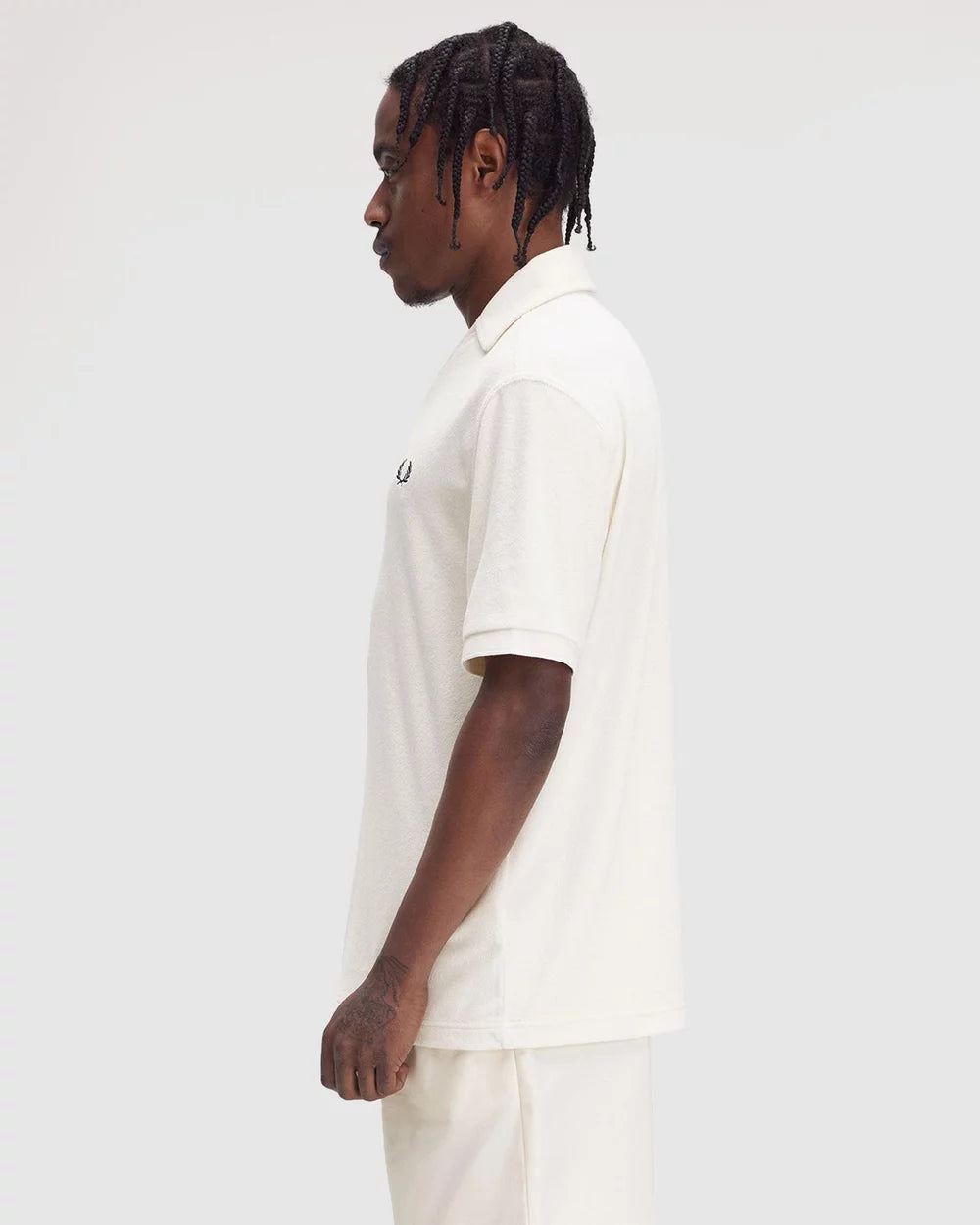 FRED PERRY Polo atoalhado de gola aberta