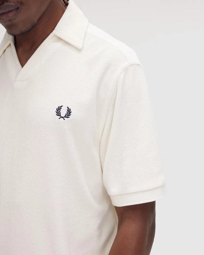 FRED PERRY Polo atoalhado de gola aberta