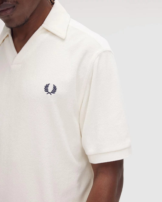 FRED PERRY Polo atoalhado de gola aberta