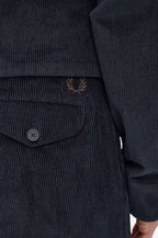 FRED PERRY Calças afuniladas em bombazina