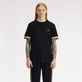 FRED PERRY T-shirt com punhos com borda