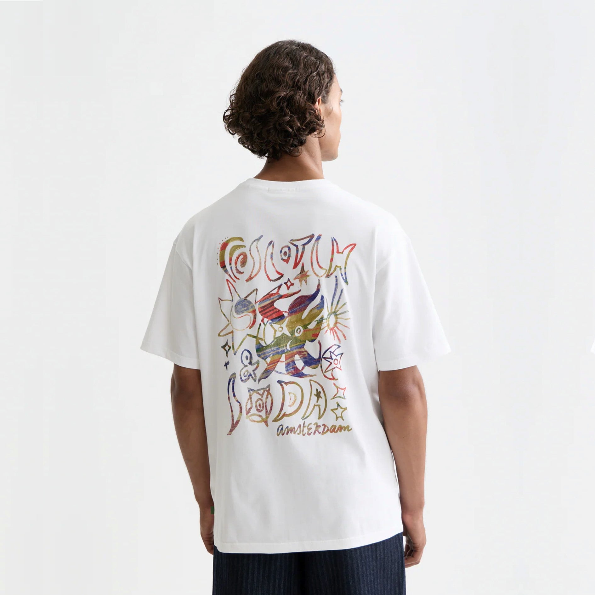 SCOTCH&SODA T-shirt descontraida com estampa artistica