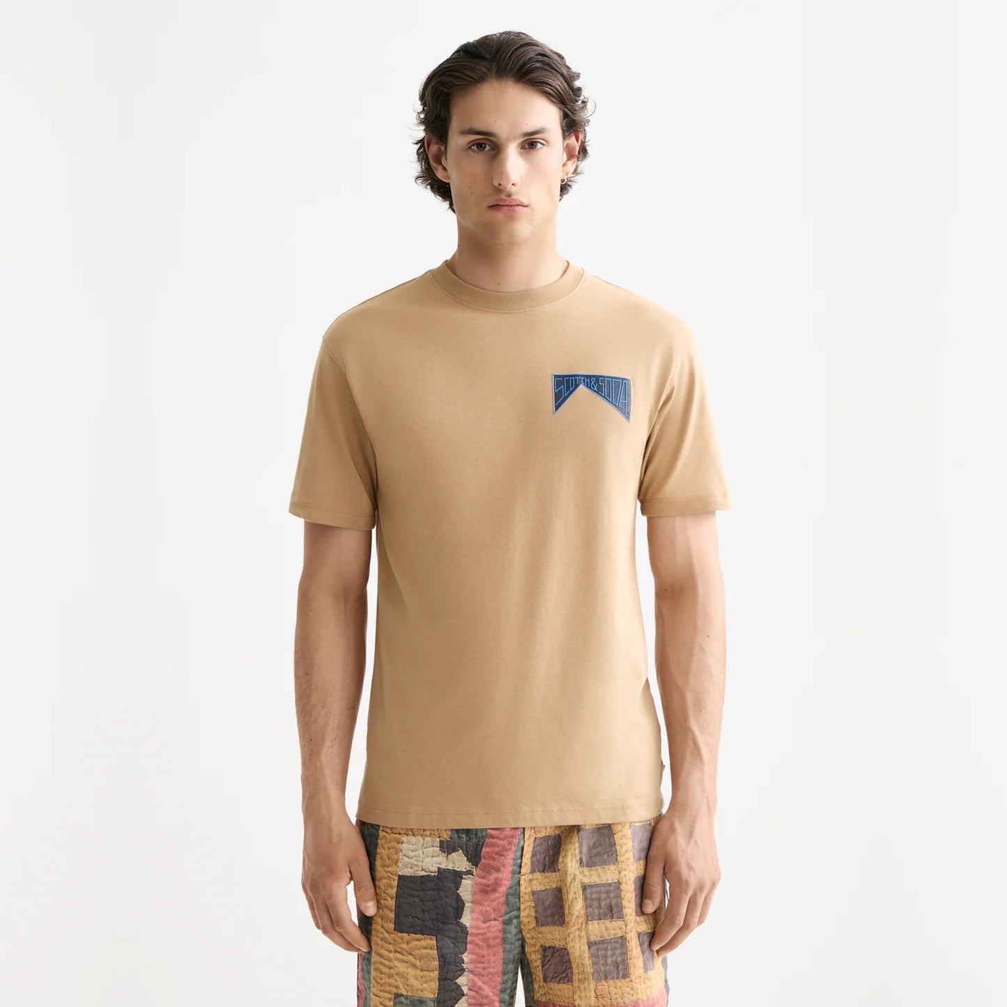 SCOTCH&SODA T-shirt com estampado na frente e nas costas