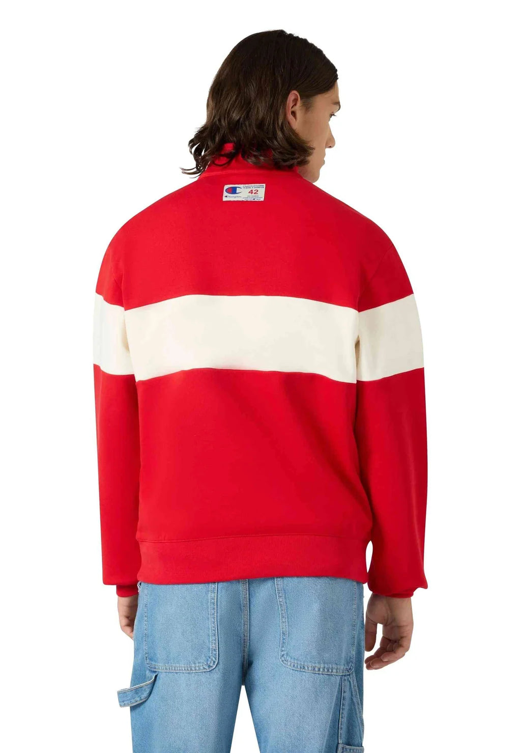 CHAMPION Camisola com meio fecho e logotipo academy