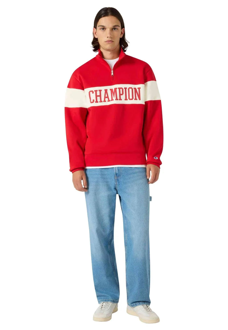 CHAMPION Camisola com meio fecho e logotipo academy