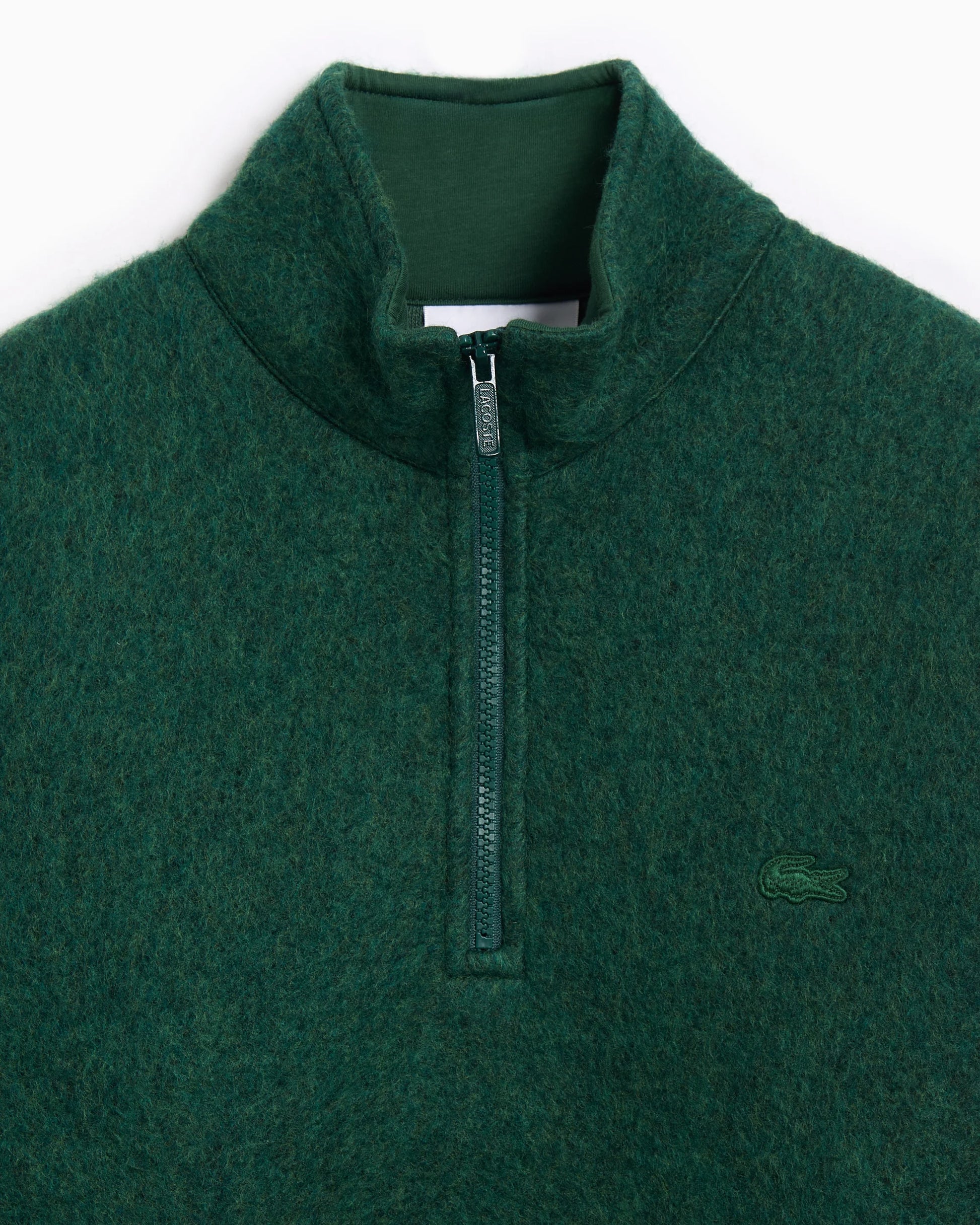 LACOSTE Camisoal de lã feltrada com fecho na gola - CARISMAstore