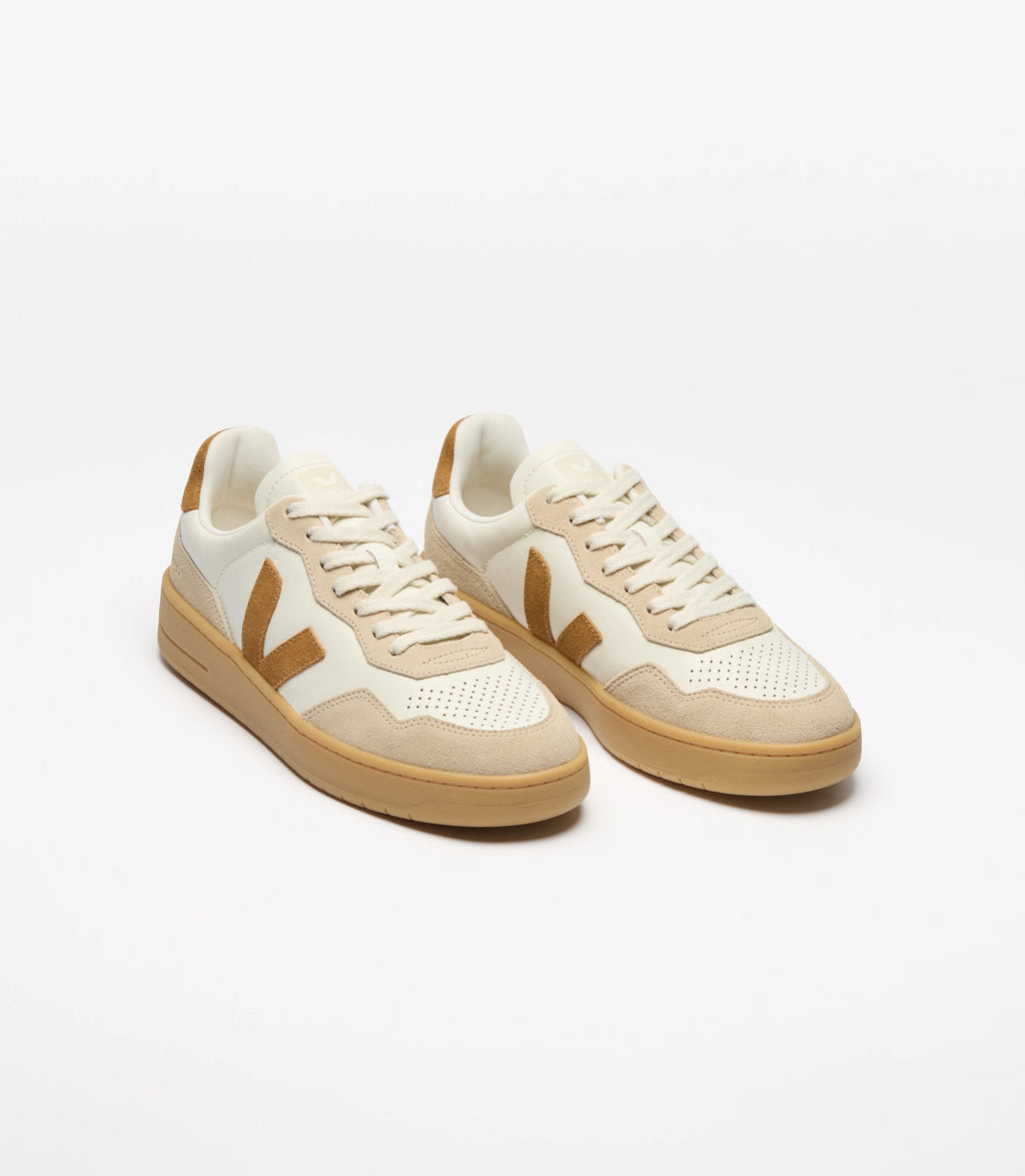 VEJA Sapatilhas v-90 leather pure camel