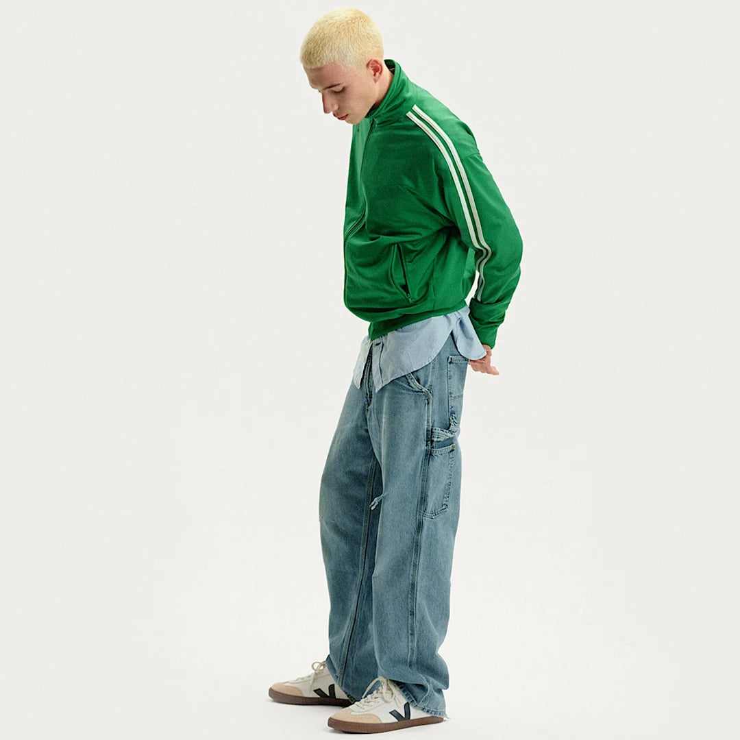 VEJA Sapatilhas volley leather white nautico bark