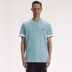 FRED PERRY T-shirt com punhos com borda