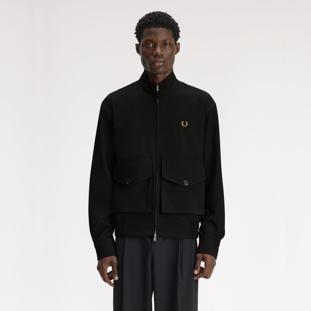 FRED PERRY Casaco com fecho de correr integral com detalhe de bolso