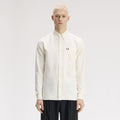FRED PERRY Camisa oxford com borda com ponto descontínuo oculta