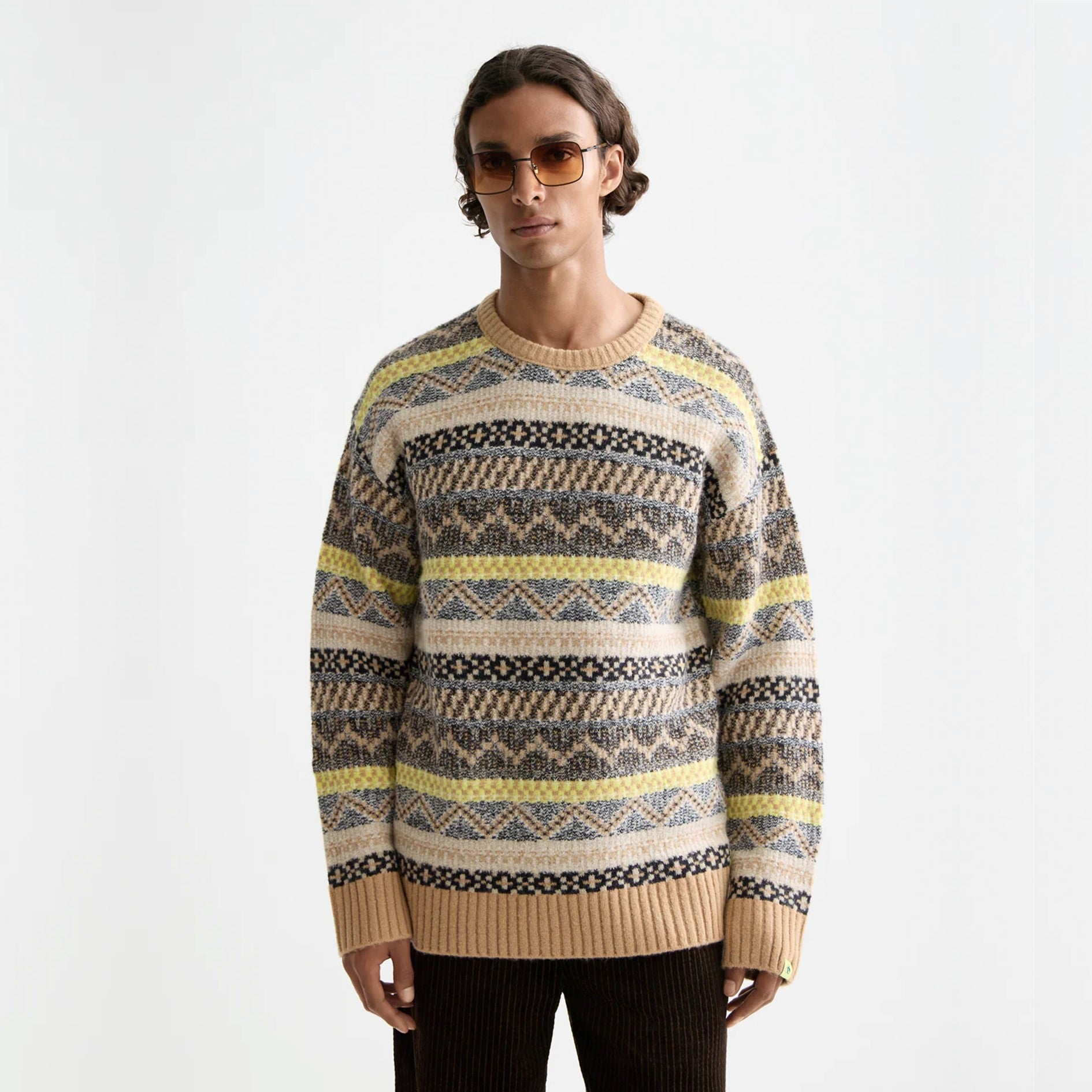 SCOTCH&SODA Camisola jacquard com decote redondo - CARISMAstore