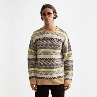 SCOTCH&SODA Camisola jacquard com decote redondo - CARISMAstore